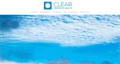 Desktop Screenshot of clearcenterofhealth.com